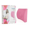 COJIN LUMBAR COLOR ROSADO D/35 X 34 X 12CM C/ESPUMA VISCOELASTICA Y FUNDA HIPOALERGENICA THERASHAPE-THERAMART (TM321)